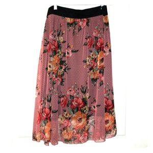 Lularoe lola skirt xl floral